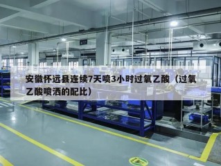安徽怀远县连续7天喷3小时过氧乙酸（过氧乙酸喷洒的配比）